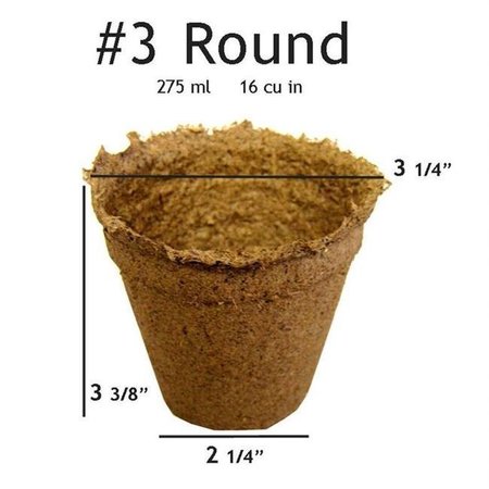 COWPOTS CowPots #3 Round Pot -  90 pots #3 Rnd (90)